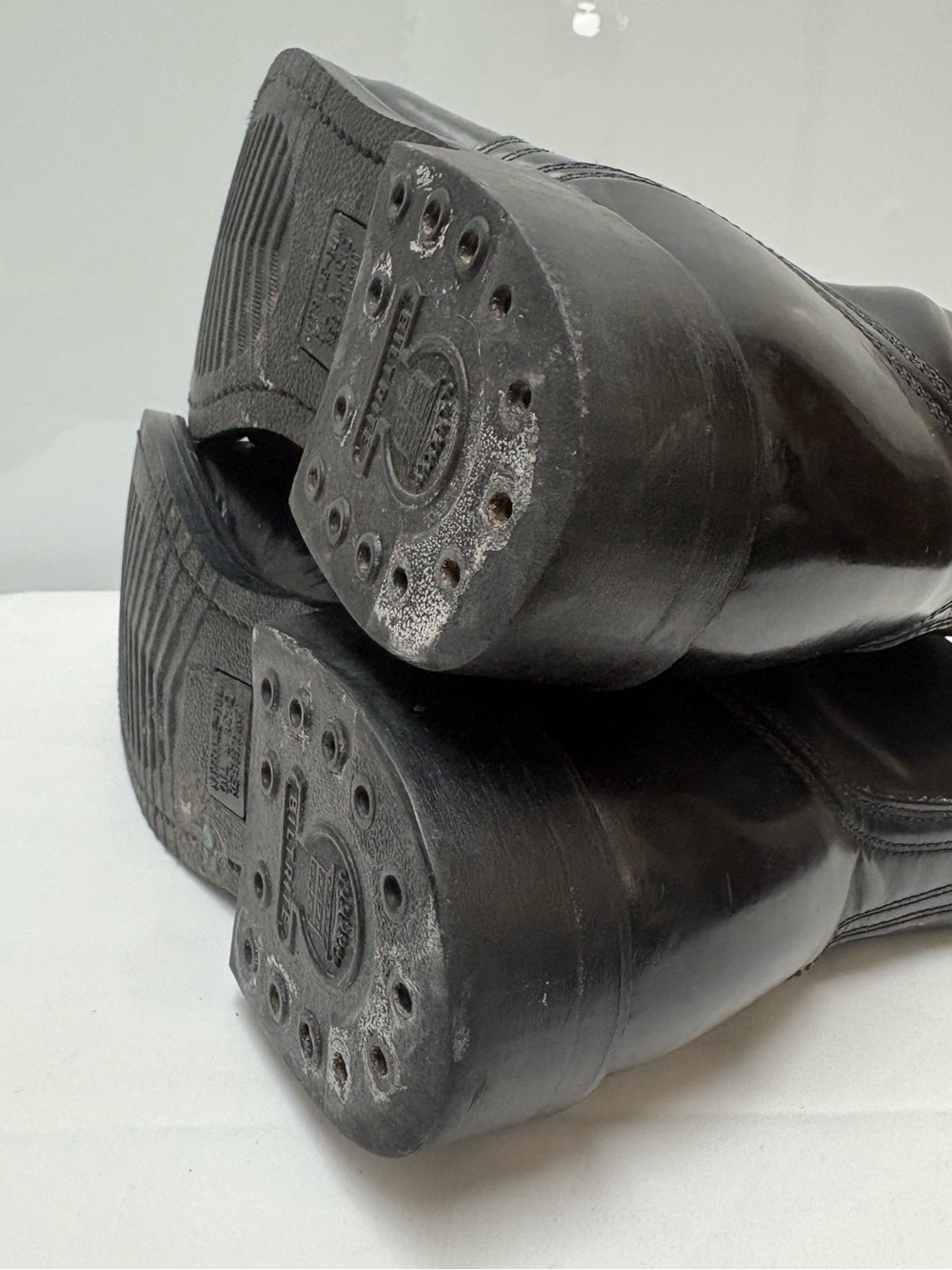 Vintage Boulet Canadian Military Parade Drill Boot Steel Toe Black Leather US 8E - Picture 7 of 11